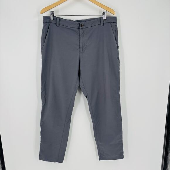 Lululemon Pants Mens 36 Grey Gray ABC Slim Fit Five Pocket Utilitech Performance - Picture 1 of 8